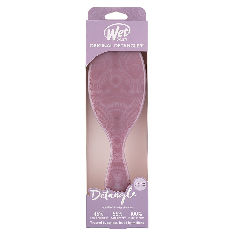 BNIB Wet Brush Original Detangler - Mauve Pink Pattern